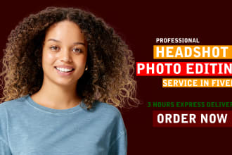 professional headshots photo editing retouching services