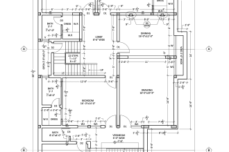 architectural layout plan for residential and commercial