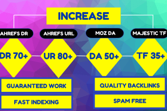 increase your websites domain rating ahref,  domain authority da so fast