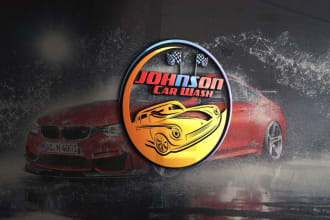 make automotive car wash auto repair logo for you