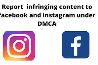 report infringing content and post on facebook and instagram