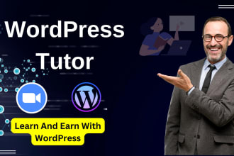 be your wordpress teacher to help you make a website or store via zoom lessons