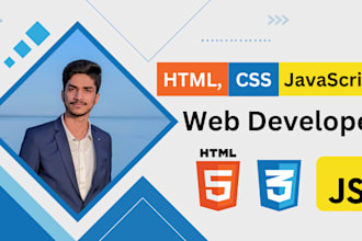 build a responsive HTML, CSS and javascript website