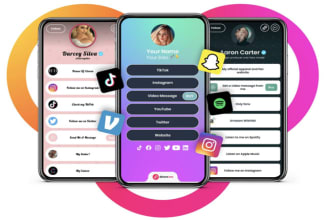 design or edit linktree, linkpop landing page