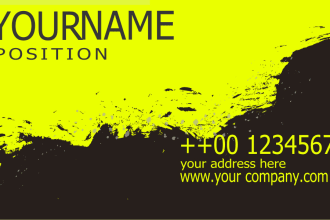 design awesome and professional business and visiting cards and creative logo