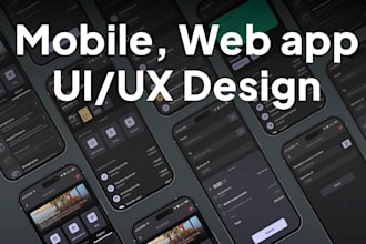 design professional figma app design, web, mobile, dashboard
