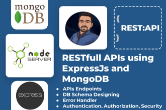 develop nodejs restfull apis in express and mongoose