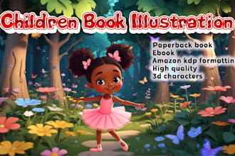 design children story book illustration and cover