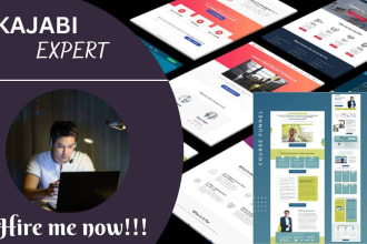build and be your kajabi,kajabi website,sales funnel,online course,kajabi expert