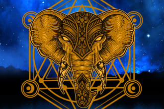 create sacred geometry or spiritual or mandala logo