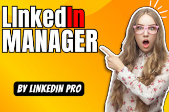 be your linkedin manager to create content, design and post