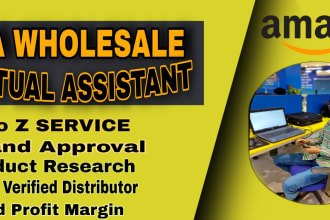 be your professional amazon fba wholesale virtual assistant