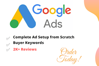 be your google ads manager, PPC, youtube ads campaign, adwords
