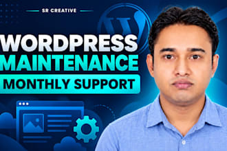 provide monthly wordpress maintenance and support