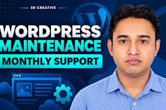 provide monthly wordpress maintenance and support