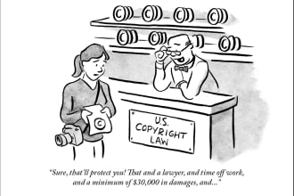 create a new yorker style cartoon