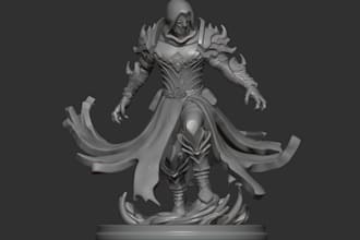 make 3d character sculpting in zbrush for 3d printing and games