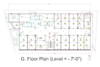 redraw the professional architectural floor plan in autocad