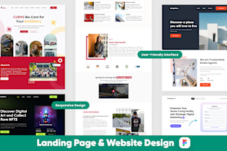 design figma landing page, website design, saas landing page
