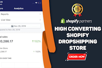 create shopify website or shopify dropshipping store design