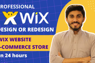 do wix website design, wix ecommerce website, redesign wix website