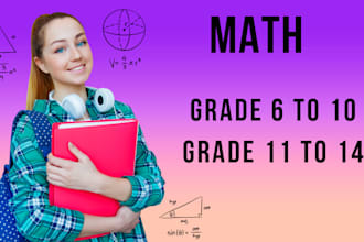 teach you math from level a and level o