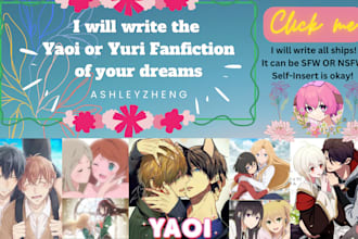 write the yaoi or yuri fanfiction of your wildest dreams