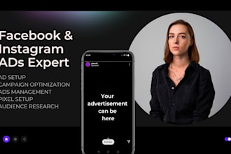 setup facebook, instagram ads to promote and scale your business