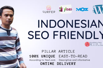 write indonesian SEO friendly article perfectly