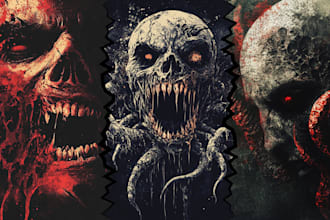 design amazing extreme death metal album cover art