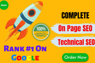 do complete onpage SEO and technical optimization service for google top ranking