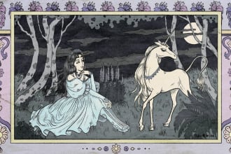 create a classical vintage fairy tale illustration