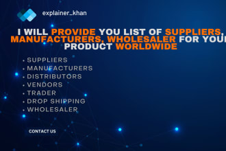 find suppliers and manufacturers for your business
