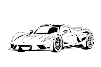 make amazing vector line art of your car or any vehicle