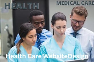 design  medical website, healthcare, dental, clinic, doctor website