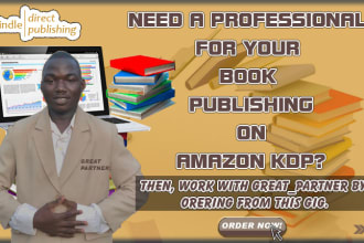 do amazon KDP ebook, paperback and hardcover formatting, editing, and publishing