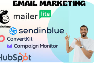 do mailchimp mailerlite convertkit campaign monitor hubspot sendinblue email