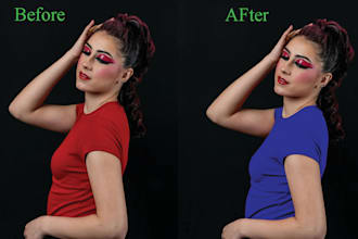 do color correction color change, and recolor fast delivery