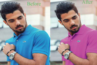 do color correction color change, and recolor fast delivery