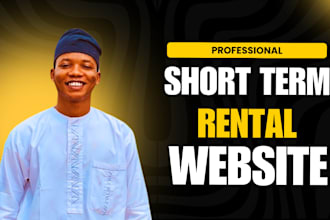 create short term rental website, vacation rental website like airbnb website
