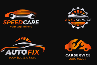 design modern motorsports, automobile, racing logo
