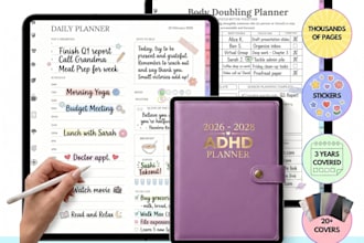create large hyperlinked planners and printable planners