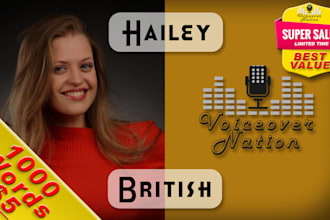 narrate your docs, photos or recordings into a HQ british voiceover