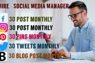 be your full time social media manager to skyrocket your brand