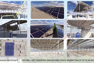 design industrial scale solar 3d design