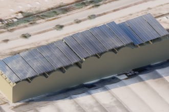 design industrial scale solar 3d design