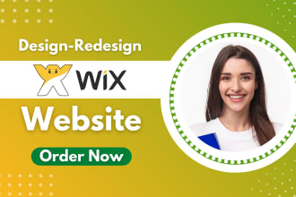 design or redesign wix website or wix ecommerce website
