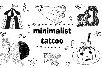 design a linear minimalist tattoo