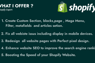 do shopify coding , shopify custom coding ,shopify developer