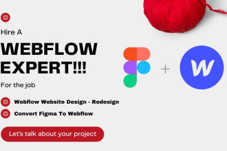 be your webflow website designer convert figma to webflow website design